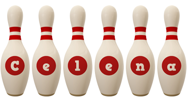 Celena bowling-pin logo