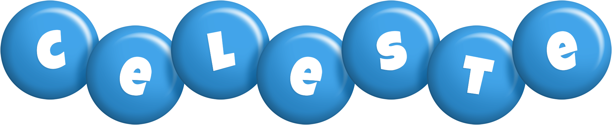 Celeste candy-blue logo