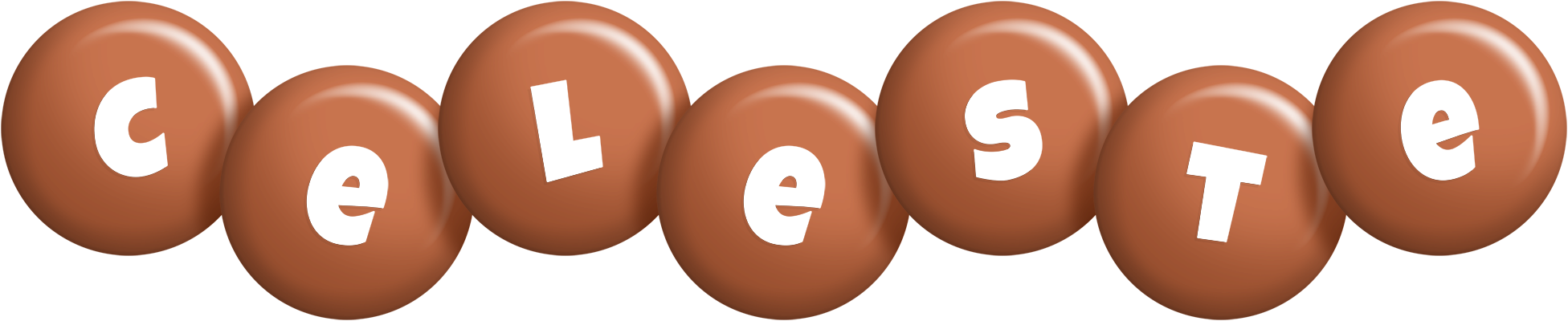 Celeste candy-brown logo