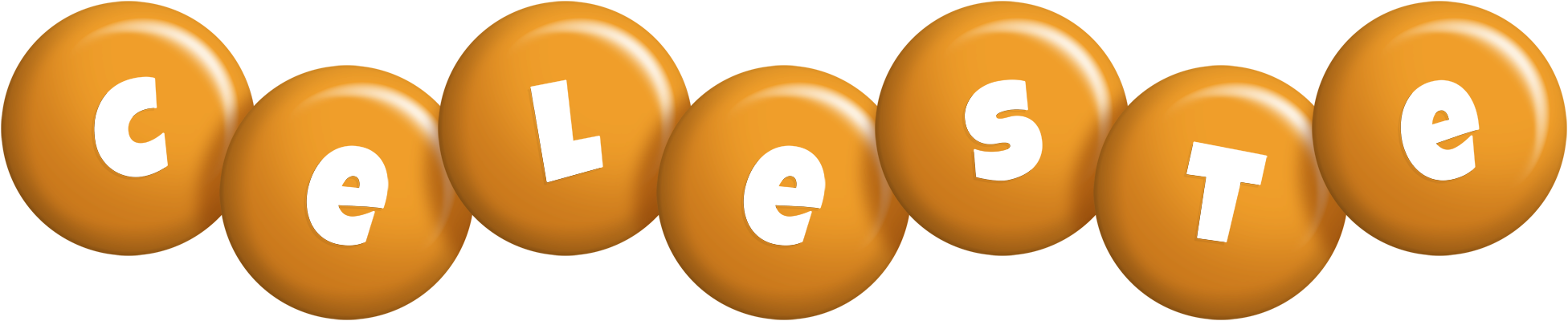 Celeste candy-orange logo