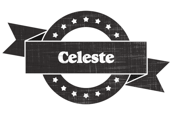 Celeste grunge logo