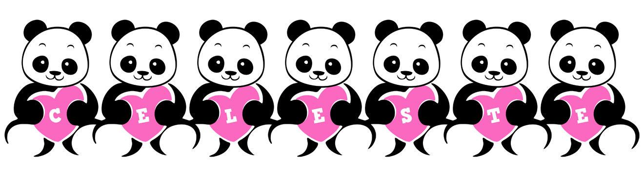 Celeste love-panda logo