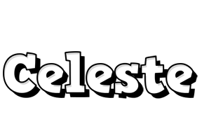 Celeste snowing logo