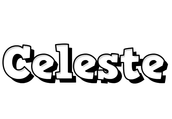 Celeste snowing logo