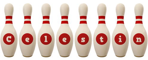 Celestin bowling-pin logo