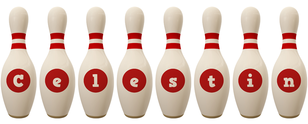 Celestin bowling-pin logo
