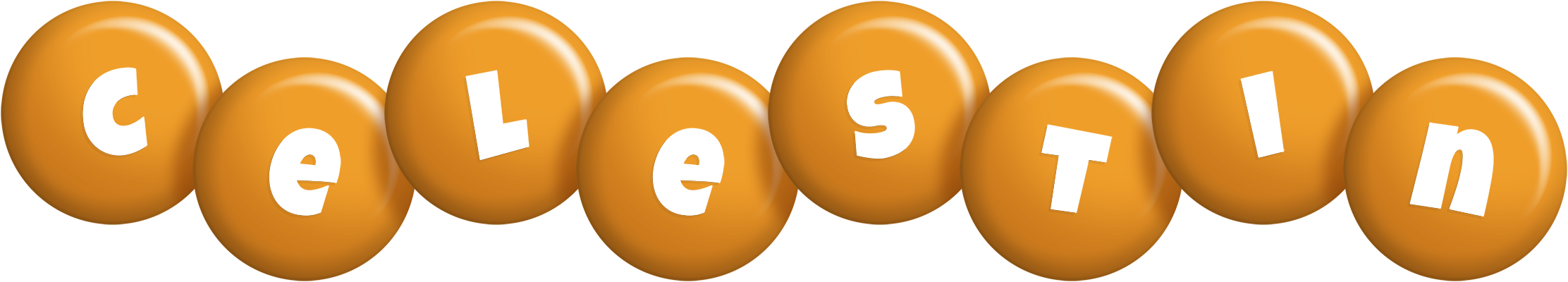 Celestin candy-orange logo