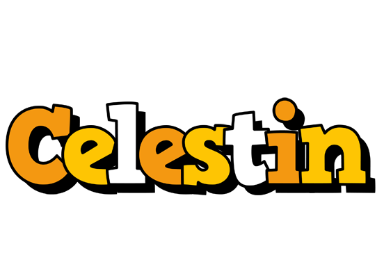 Celestin cartoon logo