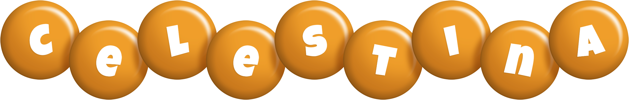 Celestina candy-orange logo