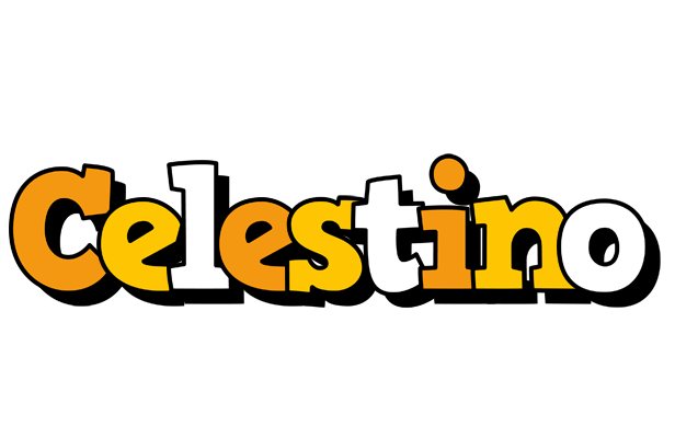 Celestino cartoon logo