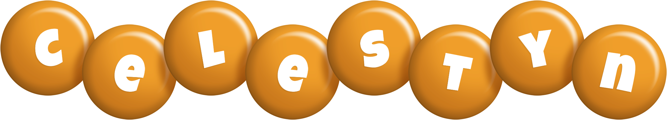 Celestyn candy-orange logo