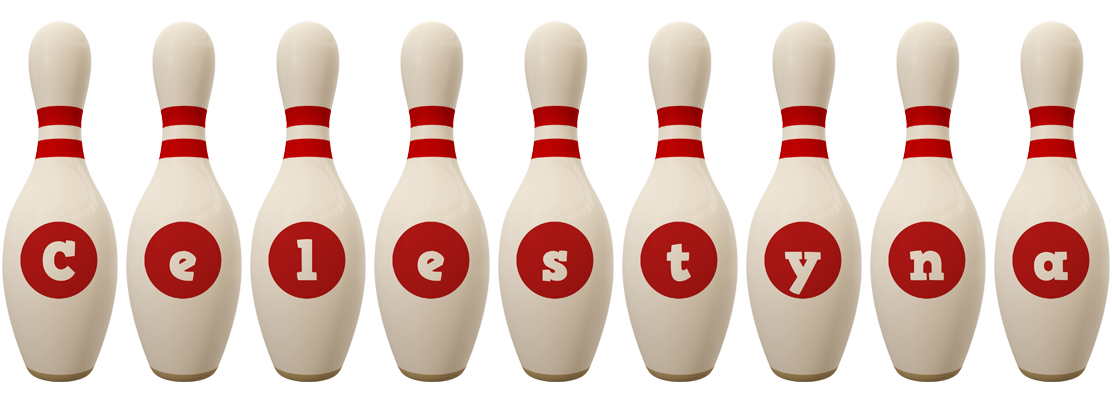 Celestyna bowling-pin logo