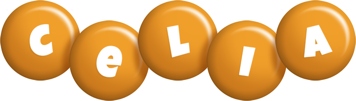 Celia candy-orange logo