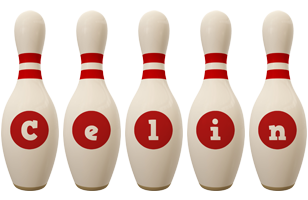 Celin bowling-pin logo