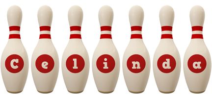 Celinda bowling-pin logo