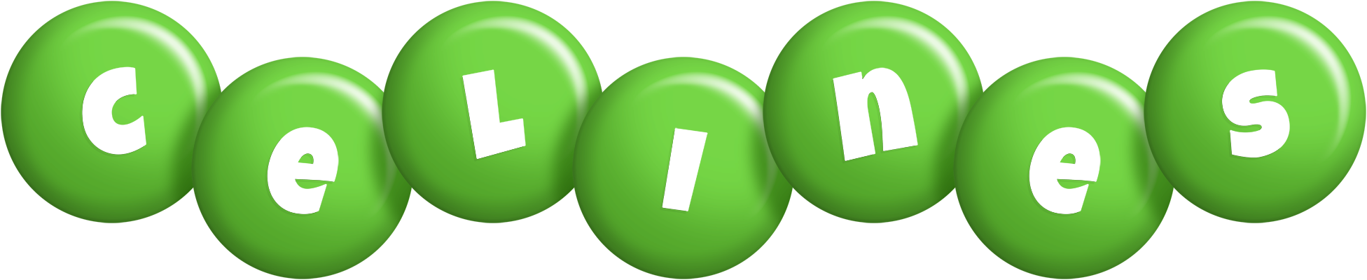 Celines candy-green logo