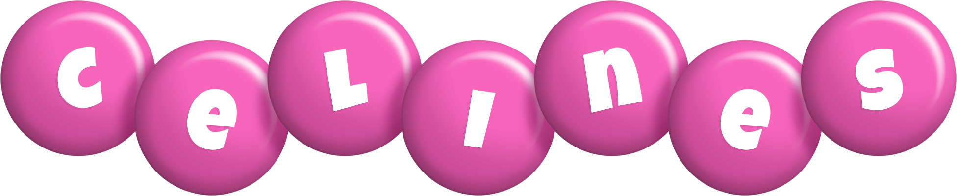 Celines candy-pink logo