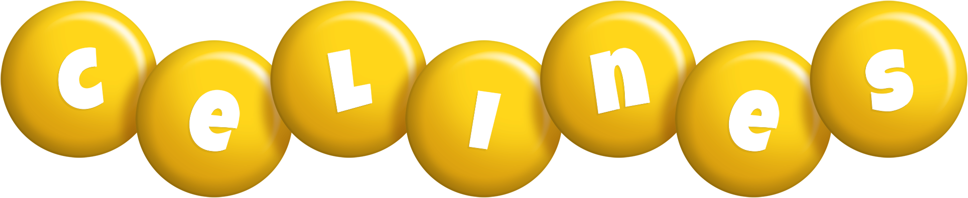 Celines candy-yellow logo