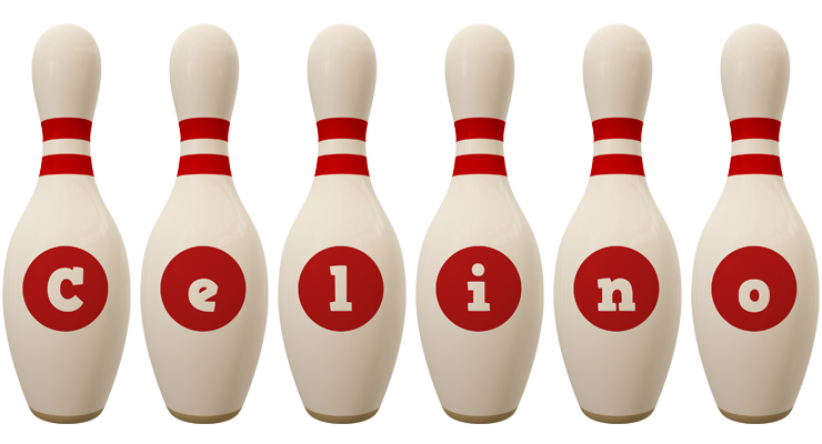 Celino bowling-pin logo