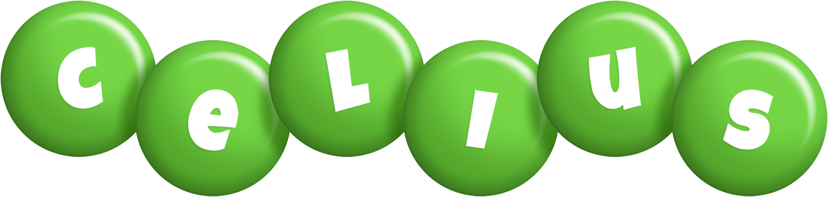 Celius candy-green logo