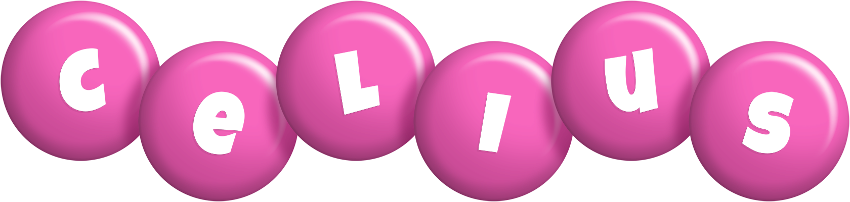 Celius candy-pink logo