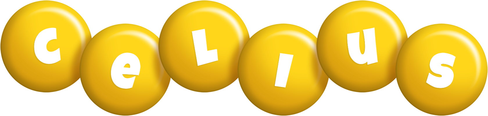 Celius candy-yellow logo