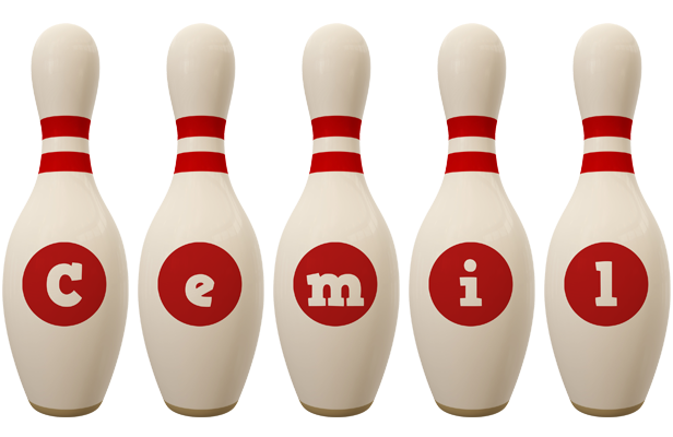 Cemil bowling-pin logo