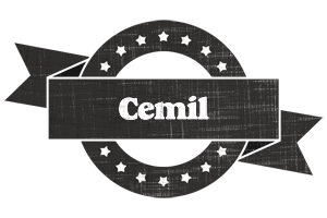 Cemil grunge logo