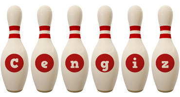 Cengiz bowling-pin logo