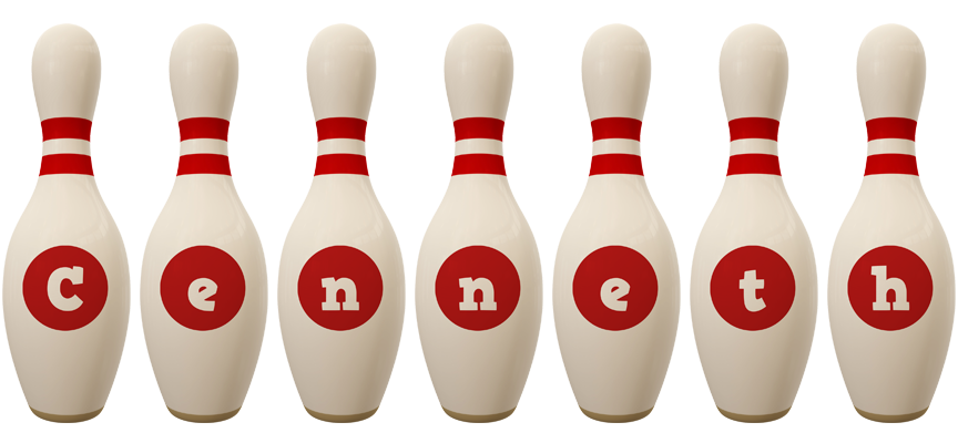 Cenneth bowling-pin logo