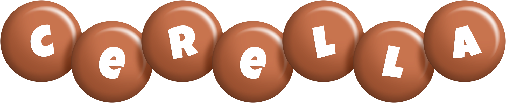 Cerella candy-brown logo