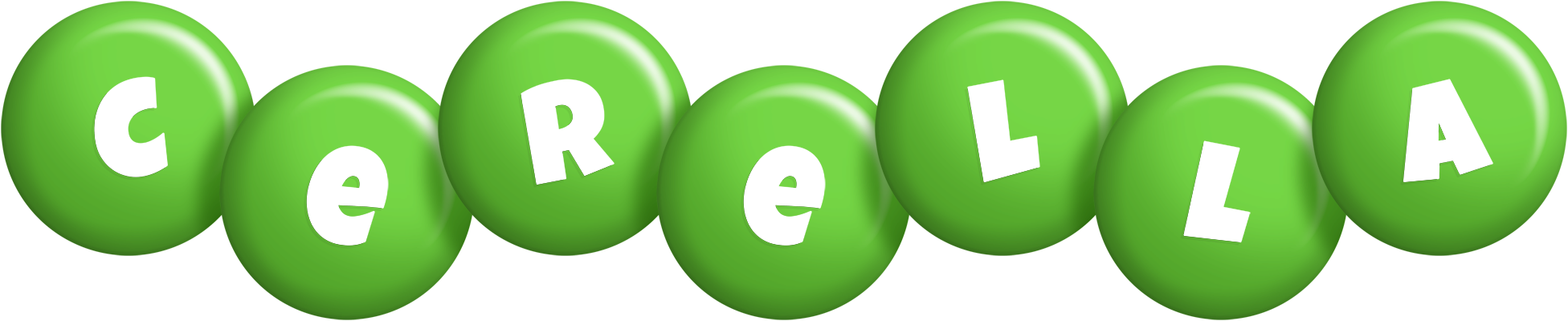 Cerella candy-green logo