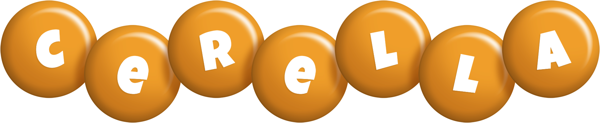 Cerella candy-orange logo