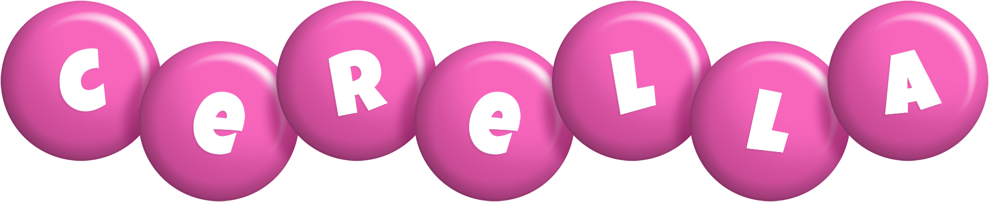 Cerella candy-pink logo