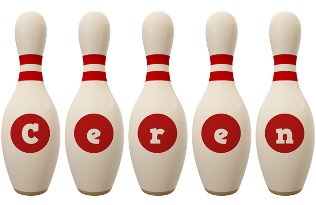 Ceren bowling-pin logo