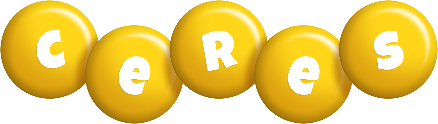 Ceres candy-yellow logo