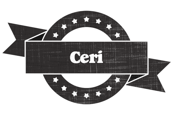 Ceri grunge logo