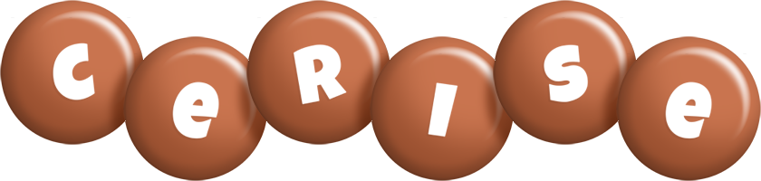 Cerise candy-brown logo