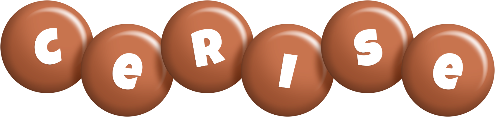 Cerise candy-brown logo