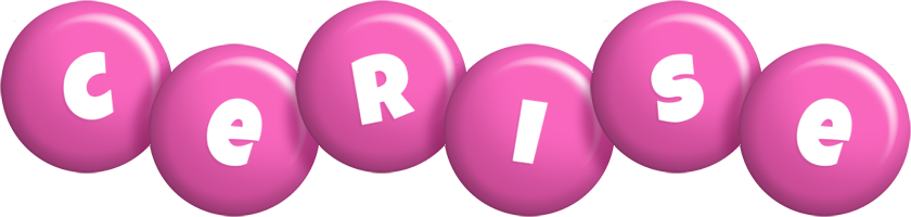 Cerise candy-pink logo
