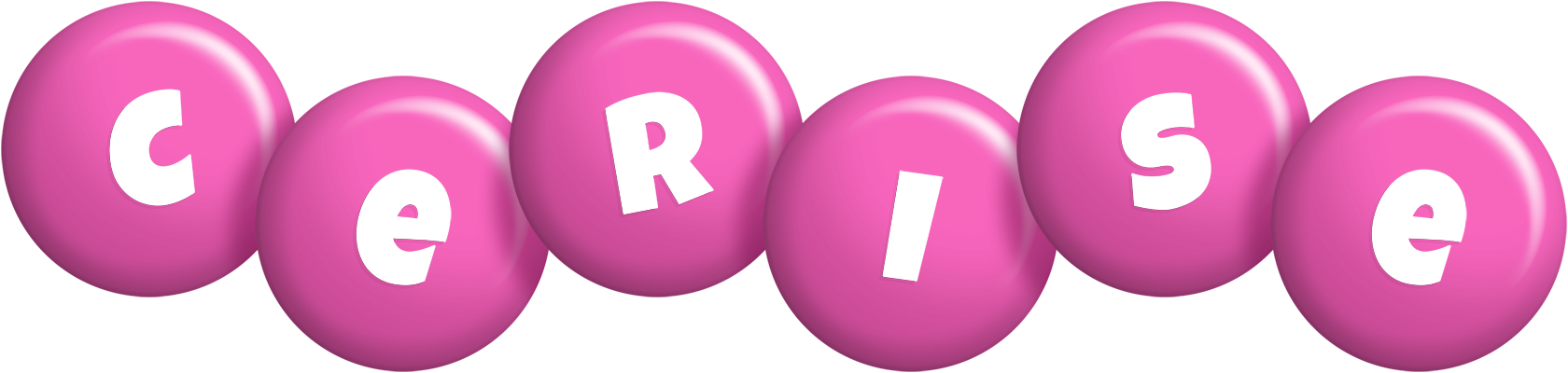 Cerise candy-pink logo
