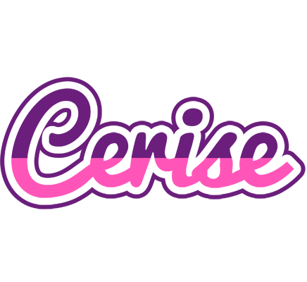 Cerise cheerful logo