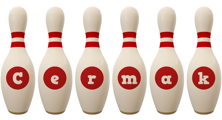 Cermak bowling-pin logo