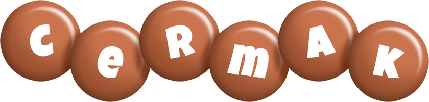 Cermak candy-brown logo