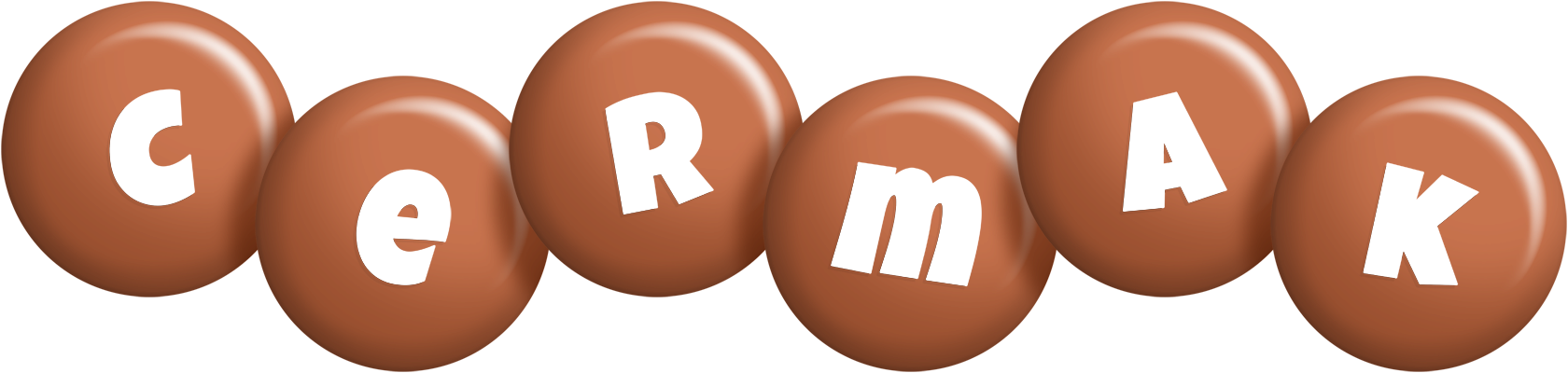 Cermak candy-brown logo