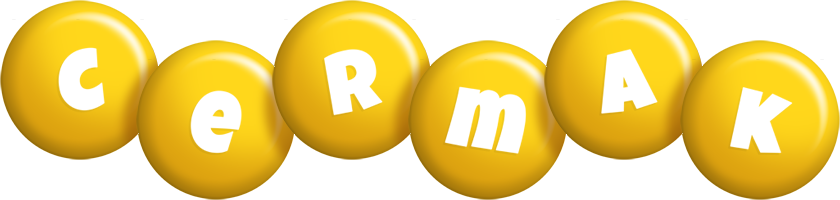 Cermak candy-yellow logo