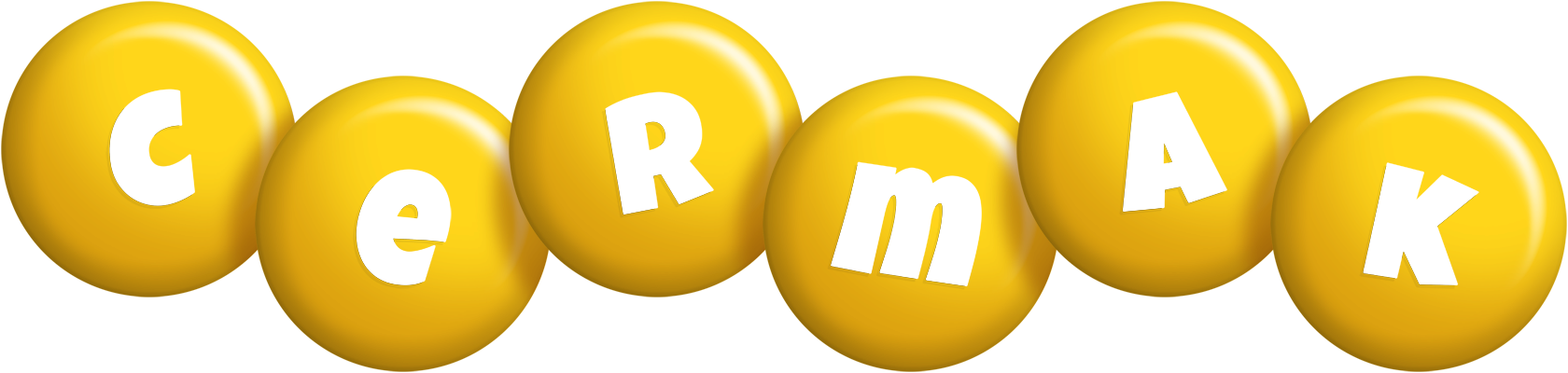 Cermak candy-yellow logo