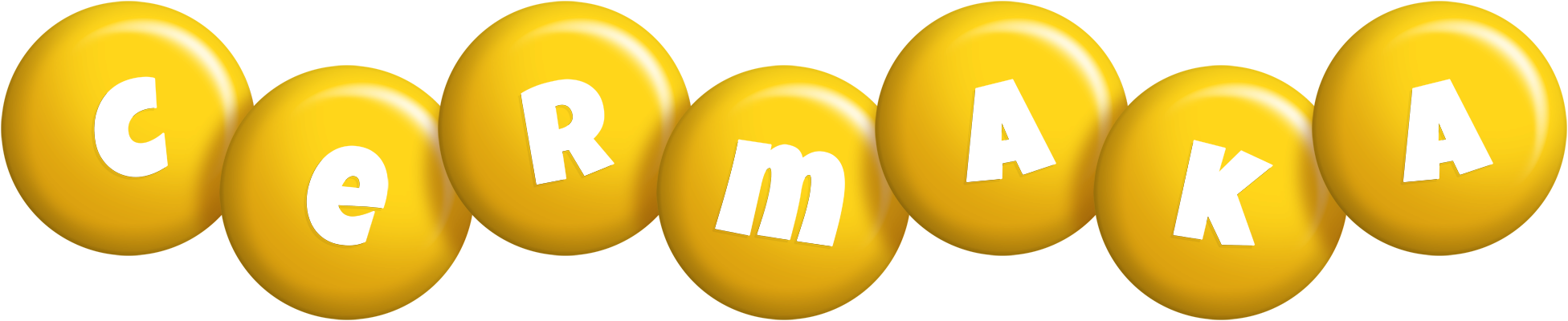 Cermaka candy-yellow logo