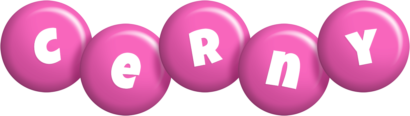 Cerny candy-pink logo