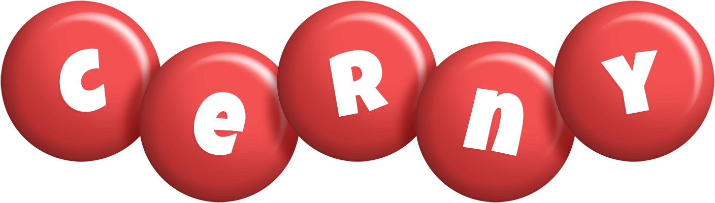 Cerny candy-red logo